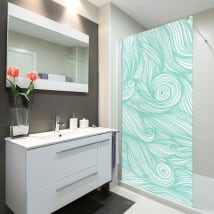 Vinili schermi da bagno onde del mare