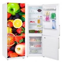 Vinili refrigeratori e frigoriferi collage di frutta