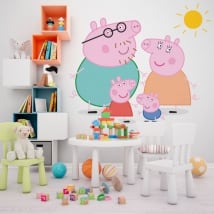 Sticker murale peppa pig