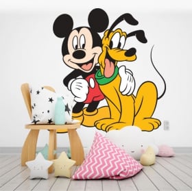 Vinile per bambini disney mickey e pluto