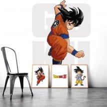 Vinile decorativo muri goku dragon ball