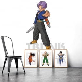 Vinile adesivo e autoadesivi dragon ball trunk