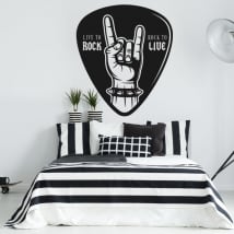 Vinile e adesivi rock and roll