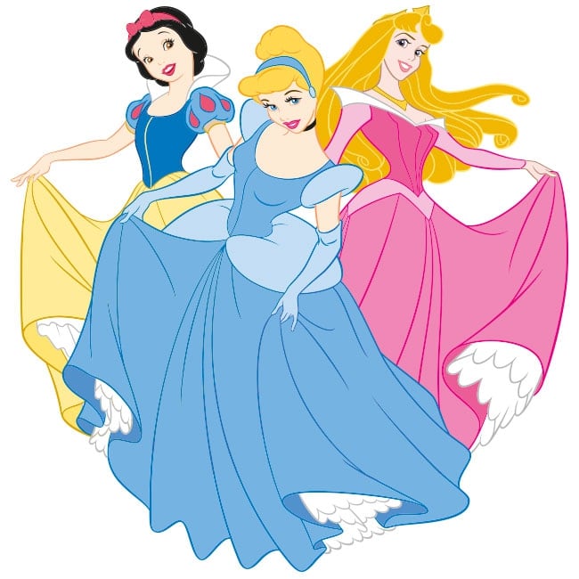 Sticker murale e adesivi principesse disney