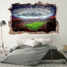 Vinili muri stadio di calcio mondo russia 2018 3d