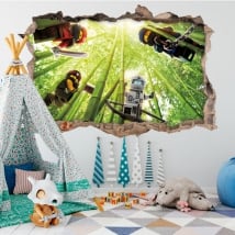 Sticker murale lego ninjago 3d