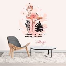 Vinile e adesivi fenicottero decorazione