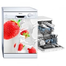 Vinile per lavastoviglie fragole spruzzo