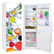 Vinili per frigoriferi frutta spruzzi d'acqua
