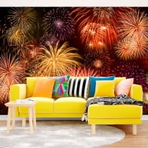 Murales di vinile fuochi d'artificio