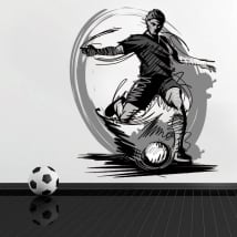 Vinile e adesivi giocatore di calcio