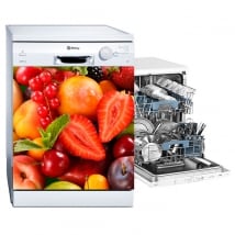 Vinile per lavastoviglie collage di frutta