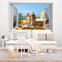 Vinili finestra cartagena de indias colombia 3d