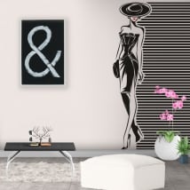 Vinili e adesivi da decorare silhouette di donna