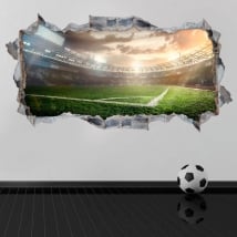Vinili buco muro panoramico stadio di calcio