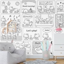 Murales in vinile hello kitty