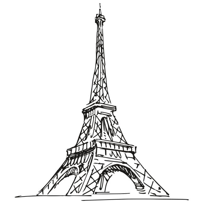 disegno tour eiffel stilizzata