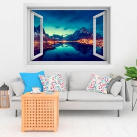 Vinili finestre canada colori del tramonto 3d