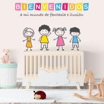 Vinile per bambini benvenuto nel mio mondo