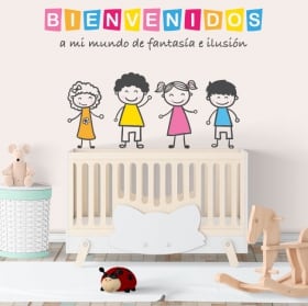 Vinile per bambini benvenuto nel mio mondo