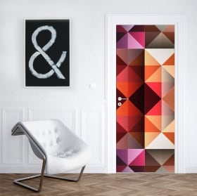 Vinili per porte e armadi colori triangoli