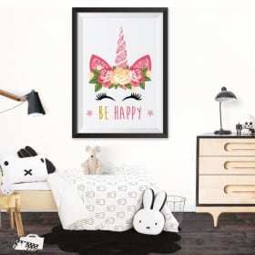 Vinili unicorni immagine incorniciata effetto 3d