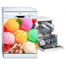 Vinile decorativo decorare una lavastoviglie gelato
