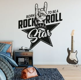 Vinile e adesivi rock and roll