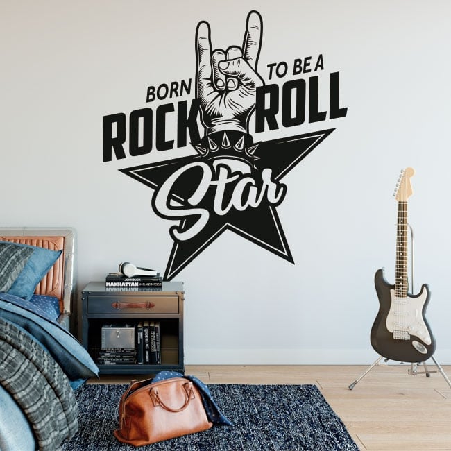 🥇 Sticker murale rock and roll 🥇