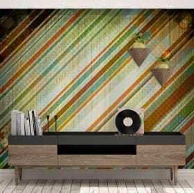 Murales vinili stile retr&ograve; da decorare