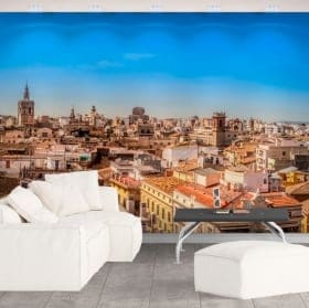 Murales in vinile tramonto in norvegia