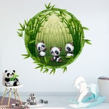 Vinili stanze per bambini orsi panda