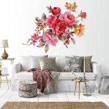 Vinile decorativo fiori muri