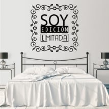 Vinile decorativo frasi edizione limitata