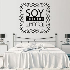 Vinile decorativo frasi edizione limitata