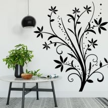 Vinile decorativo fiori per decorare pareti e oggetti
