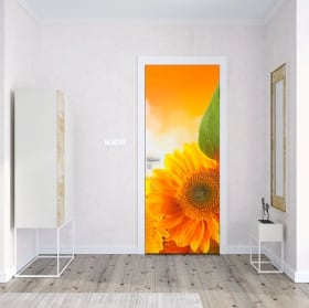 Vinili decorare porte e armadietti girasole