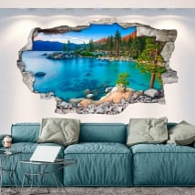 Vinili pareti sand harbor lago tahoe sierra nevada 3d