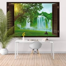 Vinile finestra cataratta ban gioc detian 3d