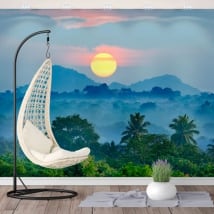 Murales in vinile tramonto natura sri lanka