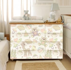 Vinile cassettiera per i bambini