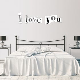Vinile decorativo e adesivi ti amo