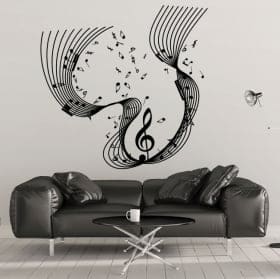 Cascata musicale vinile decorativo