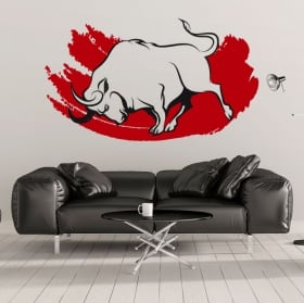 Vinile decorativo e adesivi toro rosso