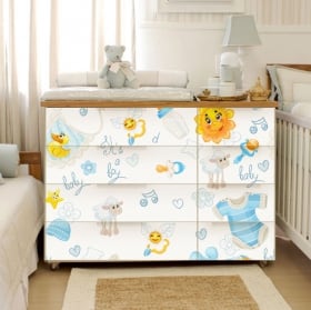Vinile decorativo per comodo e mobili di bambino