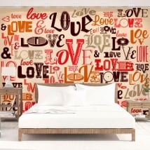 Murales in vinile romantico amare