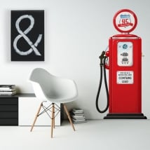 Vinile decorativo e adesivi pompa di benzina retrò