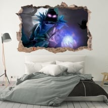 Vinili videogiochi fortnite foro muro 3d