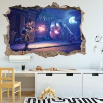 Adesivi fortnite videogiochi 3d