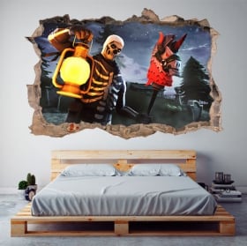 Vinile decorativo e adesivi fortnite 3d